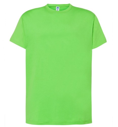 218c717c63fbd0406b771a9edad48844_Koszulka Męska kolor- Limonka JHK TSRA 150 REGULAR T-SHIRT.Wzmocniony lycrą ściągacz. Gramatura:155g i 100% bawełna. Dostępne na www.koszulkisuper.com