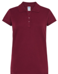 Koszulka Damska POLO JHK -BURGUNDY