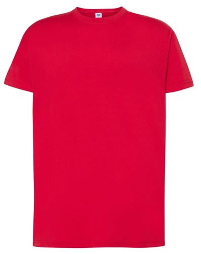 40ba038818989794d2f2306040ce8beb_Koszulka Męska kolor- Czerwień kanarkowa JHK TSRA 150 REGULAR T-SHIRT.Wzmocniony lycrą ściągacz. Gramatura:155g i 100% bawełna. Dostępne na www.koszulkisuper.com