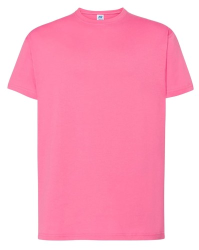 f36b2b5d8c06abf027d27a45bf8fd7dd_Koszulka Męska kolor- Azaliowa JHK TSRA 150 REGULAR T-SHIRT.Wzmocniony lycrą ściągacz. Gramatura:155g i 100% bawełna. Dostępne na www.koszulkisuper.com