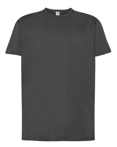 c9ba0f4f884674e0067d5650aa863964_Koszulka Męska kolor- Grafitowa JHK TSRA 150 REGULAR T-SHIRT.Wzmocniony lycrą ściągacz. Gramatura:155g i 100% bawełna. Dostępne na www.koszulkisuper.com