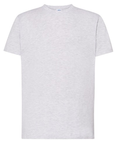 7b7751798cdb1a183bb49ecdb4e9e35b_Koszulka Męska kolor-Jasnoszara JHK TSRA 150 REGULAR T-SHIRT.Wzmocniony lycrą ściągacz. Gramatura:155g i 100% bawełna. Dostępne na www.koszulkisuper.com
