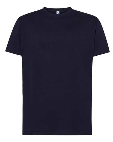 7e90dadc45dcb65e52320c7f841932d8_Koszulka Męska kolor-Granatowy JHK TSRA 150 REGULAR T-SHIRT.Wzmocniony lycrą ściągacz. Gramatura:155g i100% bawełna. Dostępne na www.koszulkisuper.com