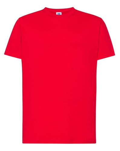83345f5c55ac6c7cefaef5845e407743_Koszulka Męska kolor- Czerwona JHK TSRA 150 REGULAR T-SHIRT.Wzmocniony lycrą ściągacz. Gramatura:155g i 100% bawełna. Dostępne na www.koszulkisuper.com