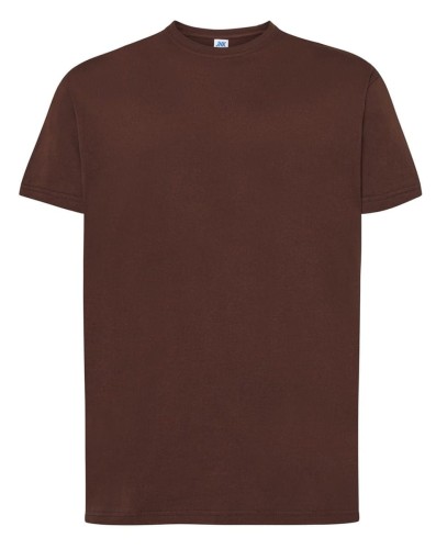168d909cbd0b0b82762ada76153e3008_Koszulka Męska kolor- Czekoladowa JHK TSRA 150 REGULAR T-SHIRT.Wzmocniony lycrą ściągacz. Gramatura:155g i 100% bawełna. Dostępne na www.koszulkisuper.com