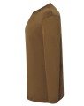 Koszulka męska kolor- Khaki z długim rękawem  JHK TSRA 150 LS  100% bawełna.Gramatura 160gBrak bocznych szwów. Podwójne przeszycia na ramionach i u dołu. Taśma wzmacniająca od ramienia do ramienia. Dostępne na www.koszulkisuper.com