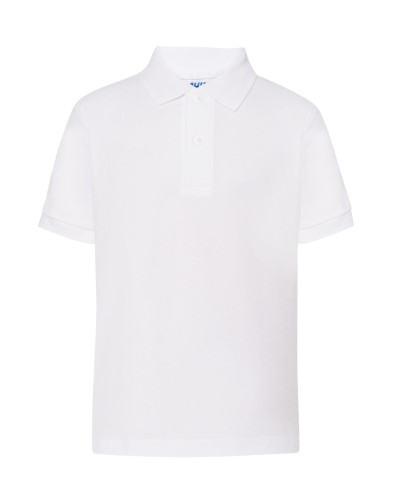 48e23c0e2b1d3c6b91c4469a0a79ac6d_ Dziecięca Koszulka POLO JHK PKID 210 WH- Biała