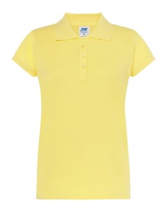 Koszulka Damska POLO JHK -Jasnożółta