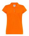 1eec18cfc4e1b7dbd26aa3ee773bc732_Koszulka POLO Damska POPL 200  JHK – Kolor ORANGE. Lekko taliowany wyprofilowany krój i z 3 guzikami. Dostępne na www.koszulkisuper.com