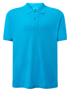 Koszulka POLO męska JHK - Turkusowa