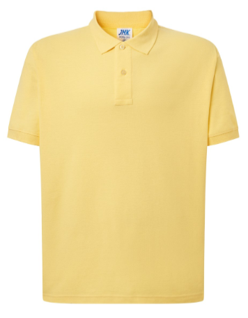 50.png.Koszulka męska POLO PORA 210 JHK z kr. rękawem kolor- Gold.Zapinana na dwa guziki.Kołnierzyk i rękawy wykończone dzianiną.Boczne rozcięcia.100% stabilizowana bawełna czesankowa pique.Gramatura: 210 g/m2.Dostępne na www.koszulkisuper.com
