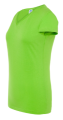 Koszulka damska bawełniana w serek JHK TSRL CMFP LM -Limonka 3.png