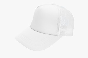 Czapka z daszkiem z siatką-biała