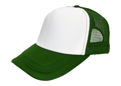 22f047af930f28ad26a1c369dd4ab6c8_Czapka z daszkiem z siatką -zielony/biały_CZ 5 P TRUCKER BG/WH