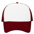 20fdff91f77ff805653f1d76b46f2567_Czapka z daszkiem JHK CZ 5 P TRUCKER BU/WH z siatką- Bordo/biały
