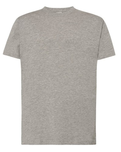 Koszulka męska Szara JHK TSUA 150 SLIM FIT T-SHIRT z krótkim rękawem o dopasowanym kroju do ciała. Gramatura ok.160g.Boczne szwy.Taśma wzmacniająca od ramienia do ramienia i 100% Bawełny niekurczliwa. Dostępne na www.koszulkisuper.com