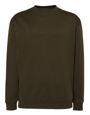 Bluza dresowa unisex SWRA 290 JHK. Gramatura: 290 ma podwójne przeszycia na szyi, mankietach i lamówce.Kolor-khaki. Dostępne na www.koszulkisuper.com   .png