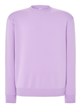 Bluza dresowa unisex SWRA 290 JHK. Gramatura: 290 ma podwójne przeszycia na szyi, mankietach i lamówce.Kolor- Lawendowa. Dostępne na www.koszulkisuper.com      . png