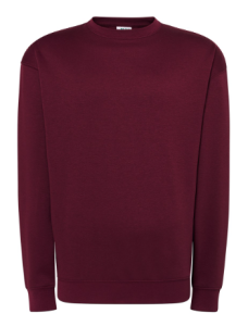 Bluza dresowa unisex Bordowa JHK