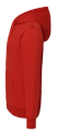 Bluza damska typu kangurek z kapturem i z troczkami w kolorze bluzy SWUL KNG JHK -kolor Czerwona. Dostępne na www.koszulkisuper.com .