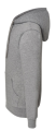 Bluza damska typu kangurek z kapturem i z troczkami w kolorze bluzy SWUL KNG JHK -kolor Szara. Dostępne na www.koszulkisuper.com . 3.png