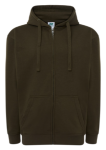 Bluza męska rozpinana z kapturem khaki JHK