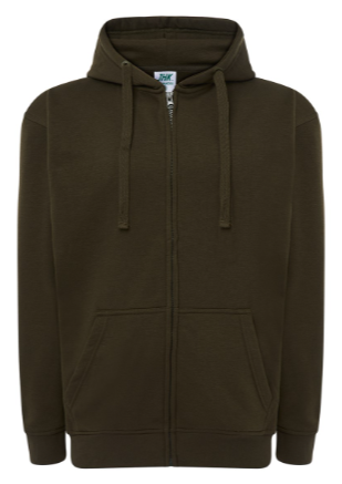 Bluza dresowa SWUA HOOD JHK  z kapturem zapinana na zamek.Ściągana sznurkiem w kolorze bluzy.Naszywane kieszenie.Wzmocnione lycrą ściągacze.Gramatura:290g. Dostępne na www.koszulkisuper.com- KHAKI