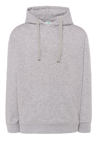 Bluza dresowa z kapturem JHK SWRA KNG KANGAROO.Naszywane kieszenie.Wzmocnione lycrą ściągacze.Sznurek ściagający w kapturze.Gramatura: 290 g/m2.Dostępne na www.koszulkisuper.com -Jasna szara.png