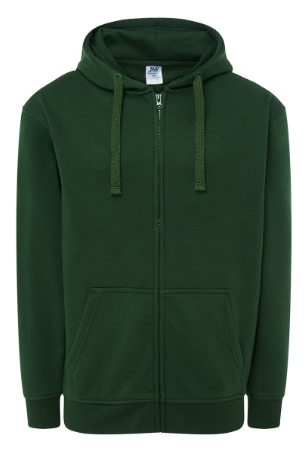 Bluza dresowa SWUA HOOD JHK  z kapturem zapinana na zamek.Ściągana sznurkiem w kolorze bluzy. Naszywane kieszenie.Wzmocnione lycrą ściągacze. Gramatura:290g. Dostępne na www.koszulkisuper.com-Zieleń butelkowa.png