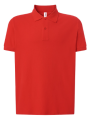 Męska Koszulka Polo z Krótkim Rękawem JT POLO JHK w kolorze czerwonym.Materiał:100% bawełna.  Gramatura:ok.180 g/m² Dzianina typu piqué.Dwa guziki.Boczne rozcięcia.Dostępne na www.koszulkisuper.com