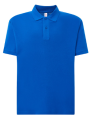 Męska Koszulka Polo z Krótkim Rękawem JT POLO JHK kolor- Niebieska.Materiał:100% bawełna.  Gramatura:ok.180 g/m² Dzianina typu piqué.Dwa guziki.Boczne rozcięcia.Dostępne na www.koszulkisuper.com