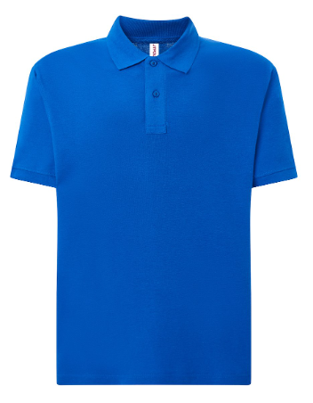 Męska Koszulka Polo z Krótkim Rękawem JT POLO JHK kolor- Niebieska.Materiał:100% bawełna.  Gramatura:ok.180 g/m² Dzianina typu piqué.Dwa guziki.Boczne rozcięcia.Dostępne na www.koszulkisuper.com