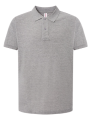 Męska Koszulka Polo z Krótkim Rękawem JT POLO JHK kolor- Szara.Materiał:100% bawełna.  Gramatura:ok.180 g/m² Dzianina typu piqué.Dwa guziki.Boczne rozcięcia.Dostępne na www.koszulkisuper.com.png