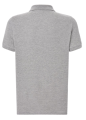 Męska Koszulka Polo z Krótkim Rękawem JT POLO JHK kolor- Szara.Materiał:100% bawełna.  Gramatura:ok.180 g/m² Dzianina typu piqué.Dwa guziki.Boczne rozcięcia.Dostępne na www.koszulkisuper.com 2.png