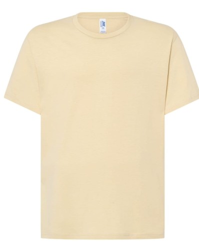 07f4d87877de14e3a70ce9982a7ddcaa_Koszulka męska kolor- Kremowa JHK TSRA 170 REGULAR HIT T-SHIRT 100% bawełna.Oddychająca tkanina.Brak bocznych szwów. Podwójne przeszycia i ściągacz z dodatkiem lycry. Dostępne na www.koszulkisuper.com