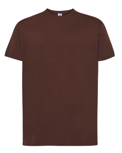 c3477043e917d8fe0978f44cec8132e1_Koszulka męska kolor-Czekoladowa JHK TSRA 170 REGULAR HIT T-SHIRT 100% bawełna.Oddychająca tkanina.Brak bocznych szwów. Podwójne przeszycia i ściągacz z dodatkiem lycry. Dostępne na www.koszulkisuper.com