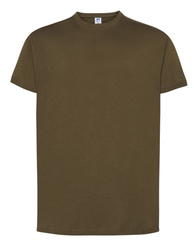 37c446f935313ee95f9198615e556421_Koszulka męska kolor- Zieleń leśna JHK TSRA 170 REGULAR HIT T-SHIRT 100% bawełna.Oddychająca tkanina.Brak bocznych szwów. Podwójne przeszycia i ściągacz z dodatkiem lycry. Dostępne na www.koszulkisuper.com