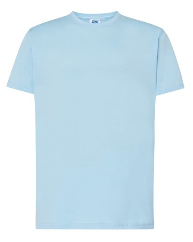 c8edfc73bef69000d6107298d3f32040_Koszulka męska kolor-Błękitna JHK TSRA 170 REGULAR HIT T-SHIRT 100% bawełna.Oddychająca tkanina.Brak bocznych szwów. Podwójne przeszycia i ściągacz z dodatkiem lycry. Dostępne na www.koszulkisuper.com
