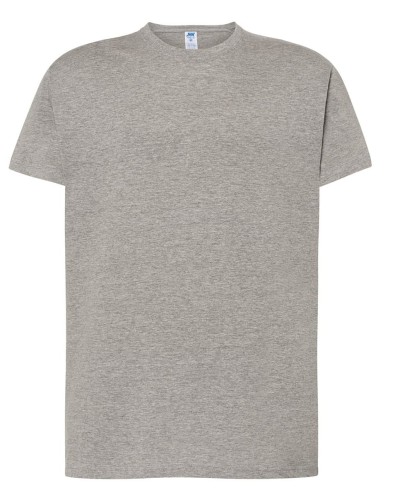 e0d7acc281314ee0e5cc5bfd1db3ef1b_Koszulka męska kolor- Szara JHK TSRA 170 REGULAR HIT T-SHIRT 100% bawełna.Oddychająca tkanina.Brak bocznych szwów. Podwójne przeszycia i ściągacz z dodatkiem lycry. Dostępne na www.koszulkisuper.com