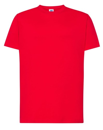 5057d5ba9414862b96f2426f9d859f58_Koszulka męska kolor- Czerwona JHK TSRA 170 REGULAR HIT T-SHIRT 100% bawełna.Oddychająca tkanina.Brak bocznych szwów. Podwójne przeszycia i ściągacz z dodatkiem lycry. Dostępne na www.koszulkisuper.com