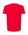 Męska koszulka w szpic kolor- Czerwony JHK TSUA PICO URBAN V-NECK dopasowana do sylwetki.Wzmocniony lycrą ściągacz.Taśma wzmacniająca.100% bawełna.Boczne szwy. Gramatura: 160 approx.Dostępne na www.koszulkisuper.com