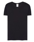 Koszulka Męska bawełniana w V-neck JHK-Czarna