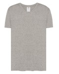 Koszulka Męska bawełniana w V-neck JHK-Szara