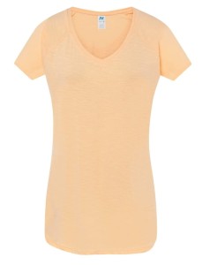 Koszulka Damska w serek JHK-Orange Neon