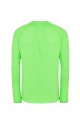 Męska koszulka kolor- Lime Fluor JHK T-SHIRT SPORT MAN LS z długim  raglanowymi rękawami i ozdobnymi przeszyciami w dolnej części rękawa, szyi i ramion.Gramatura ok.130 g/m2approx.100% Poliestru z recyklingu.Dostępne na www.koszulkisuper.com
