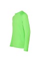 Męska koszulka kolor- Lime Fluor JHK T-SHIRT SPORT MAN LS z długim  raglanowymi rękawami i ozdobnymi przeszyciami w dolnej części rękawa, szyi i ramion.Gramatura ok.130 g/m2approx.100% Poliestru z recyklingu.Dostępne na www.koszulkisuper.com