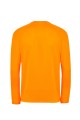 Męska koszulka kolor- Orange Fluor JHK T-SHIRT SPORT MAN LS z długim  raglanowymi rękawami i ozdobnymi przeszyciami w dolnej części rękawa, szyi i ramion.Gramatura ok.130 g/m2approx.100% Poliestru z recyklingu.Dostępne na www.koszulkisuper.com