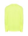 Męska koszulka kolor- Gold Fluor JHK T-SHIRT SPORT MAN LS z długim  raglanowymi rękawami i ozdobnymi przeszyciami w dolnej części rękawa, szyi i ramion.Gramatura ok.130 g/m2approx.100% Poliestru z recyklingu..Dostępne na www.koszulkisuper.com.