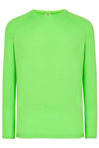 Koszulka Męska Sportowa z długimi rękawami JHK -Lime Fluor