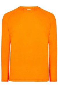 Koszulka Męska Sportowa z długimi rękawami JHK -Orange Fluor
